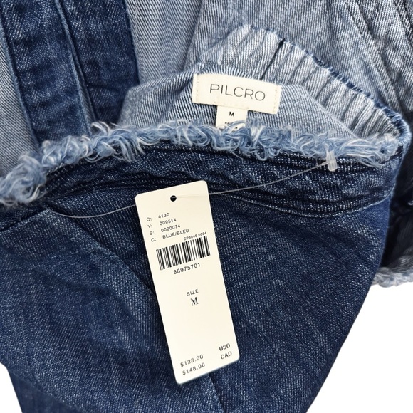 NWT Anthropologie Pilcro Denim Halter Mini Dress - Picture 4 of 6